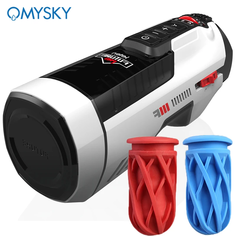 Omysky Piston Выдвижной Мужской мастурбатор Masculino настоящая Вагина сосание секс