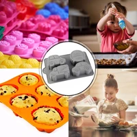 food grade soft silicone muffin cupcake cake tools cute car shape cake mold cupcake muffin cups kitchen baking molds