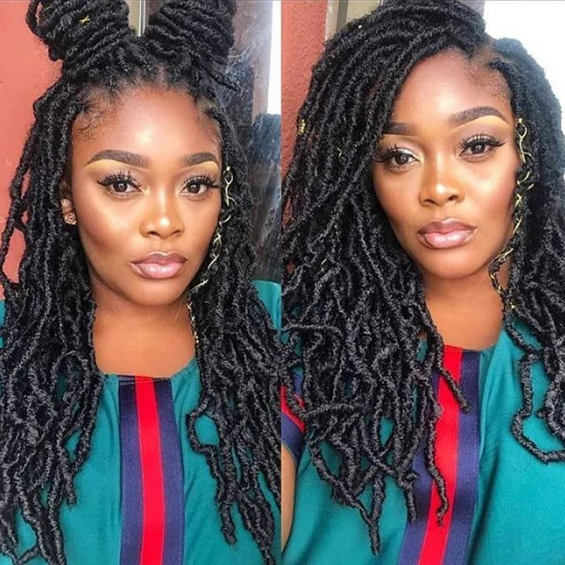 Модные Nu Locs Dreadlock волосы кроше для наращивания вязанные крючком оплетки