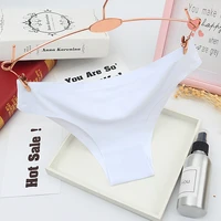 women ruffles underwear invisible seamless t panties g string female sexy thongs intimates lingerie ladies briefs 1pcs sf2057
