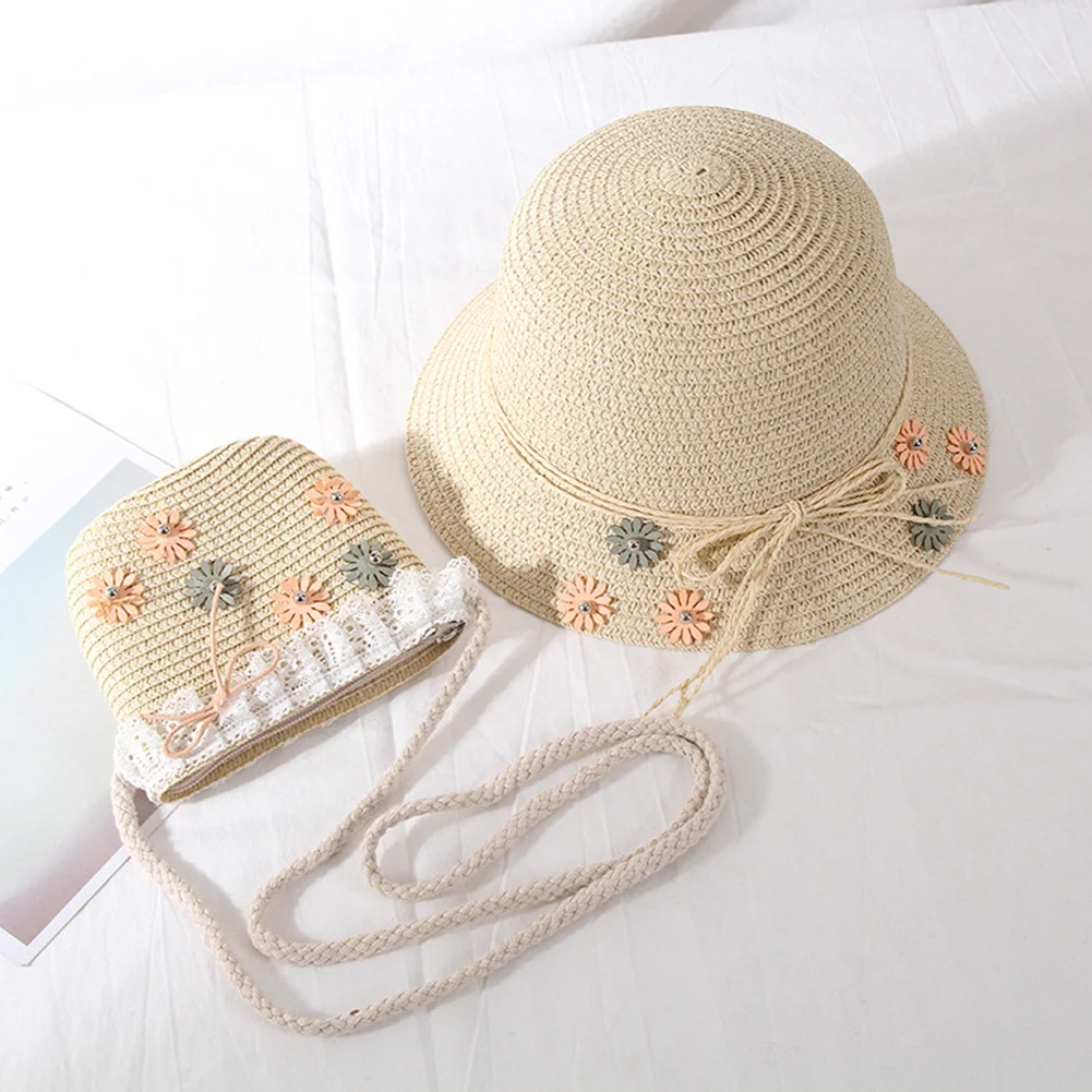 Женская Дамская летняя уличная плетеная Цветочная Солнцезащитная шляпа