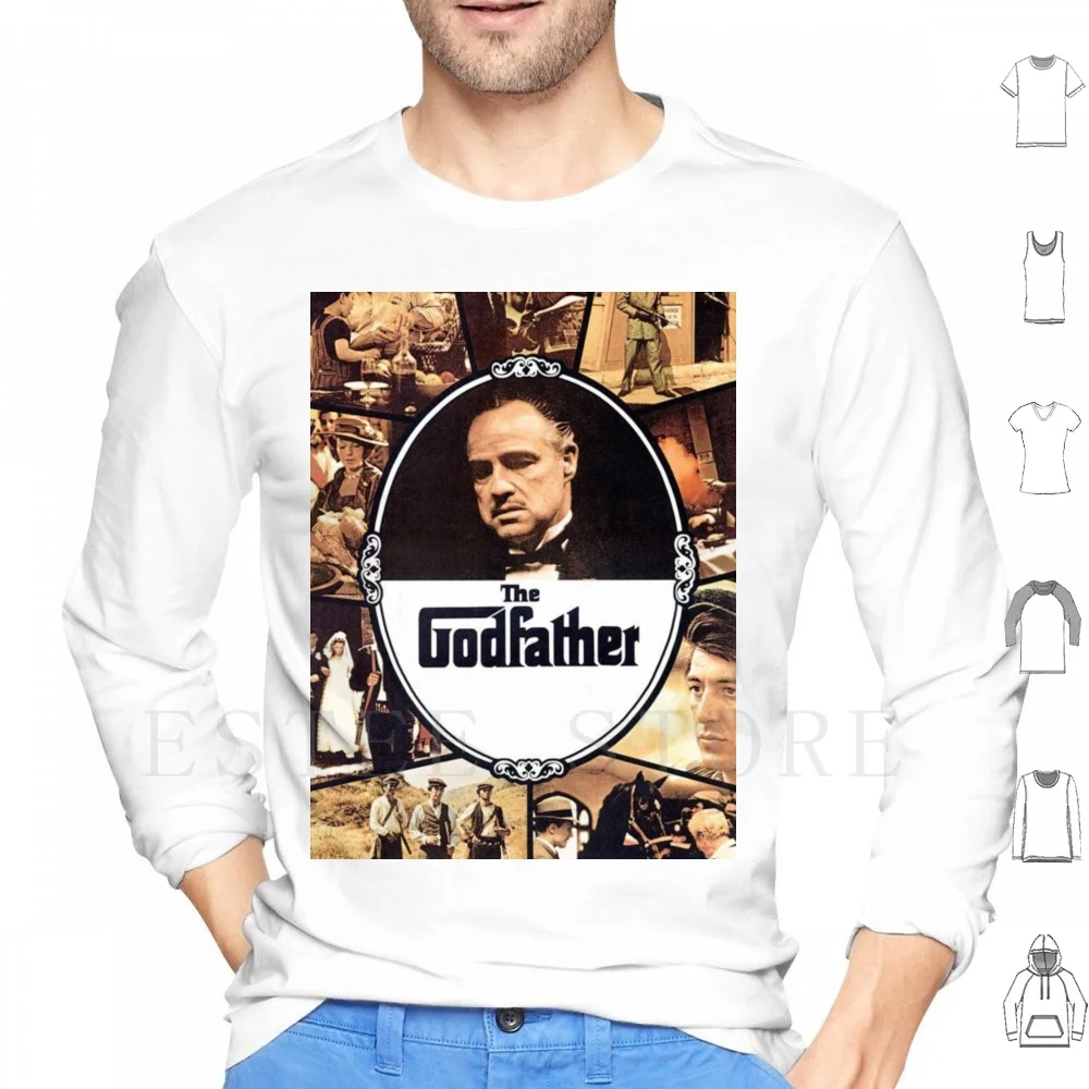 

The Godfather Hoodie Long Sleeve The Godfather Godfather Al Pacino Robert De Niro Marlon Brando