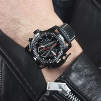 reef tigerrt new arrival sports men automatic mechanical wrist watch top brand luxury waterproof all black watch rga3591