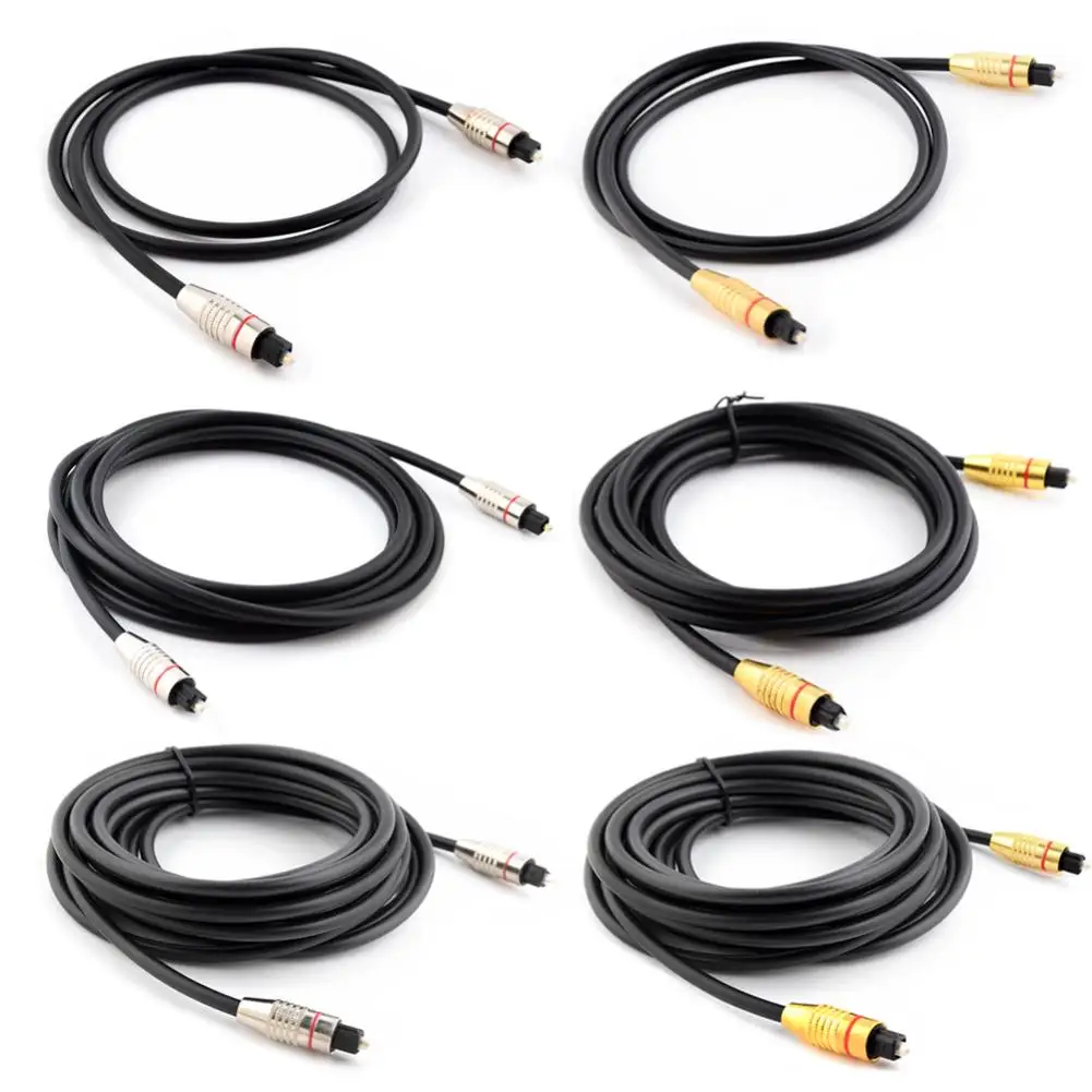 Оптоволоконный оптический аудиокабель 3/10/16 футов шнур SPDIF OD5.0 Провод Совместимый