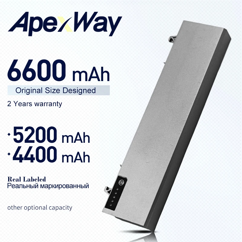 Аккумулятор ApexWay для ноутбука dell Latitude E6400 M2400 E6410 E6510 E6500 M4400 M4500 M6400 M6500 1M215 312 0215 0748
