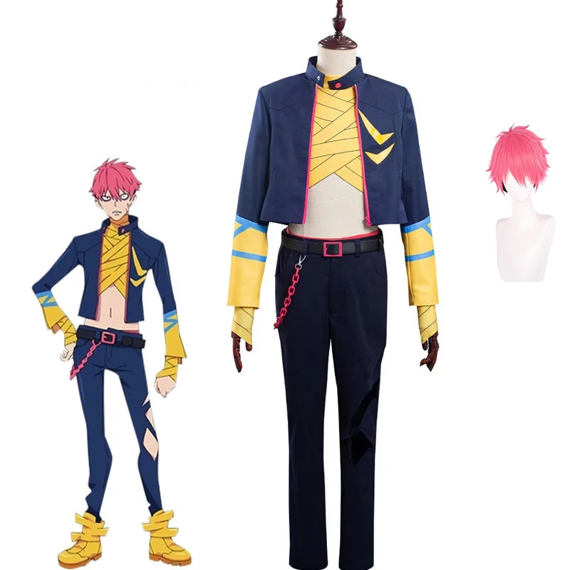 Костюм для косплея Gauma из аниме SSSS. Dynazнан, парик Gauma для мужчин и женщин, униформа на Хэллоуин, карнавал Вечерние
