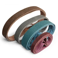 1pcs in stock non woven sand belt abrasive nylon stainless steel polishing sanding belt