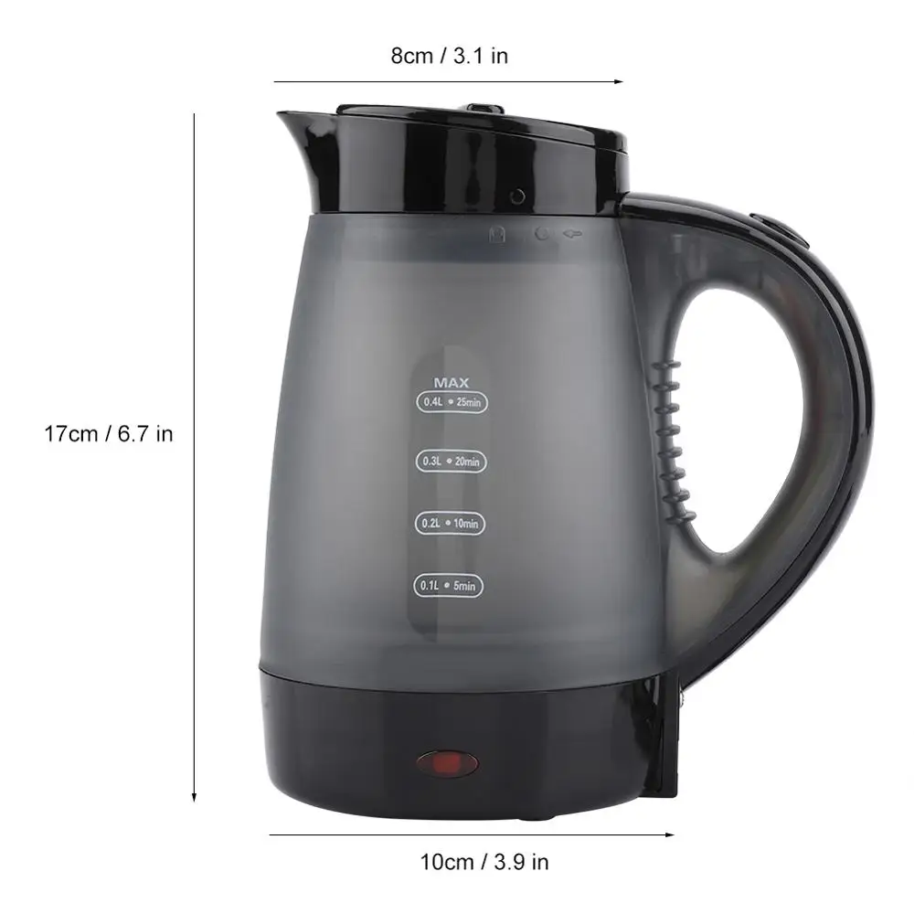 Чайник Электрический прозрачный 400 мл с евровилкой|Чайники| |