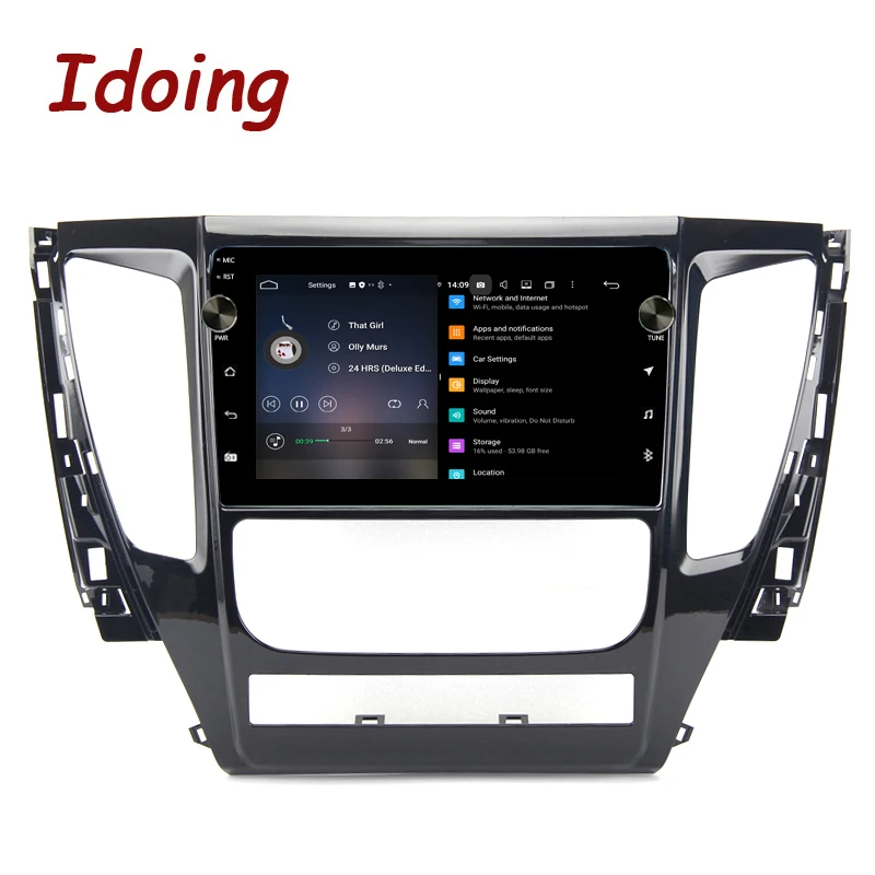 Idoing 9 &quotАвтомобильный радио мультимедиа видео стерео плеер для MITSUBISHI PAJERO Sport 3