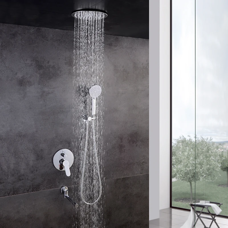 Бесплатная доставка скрытая круглая насадка для душа с различными осадками