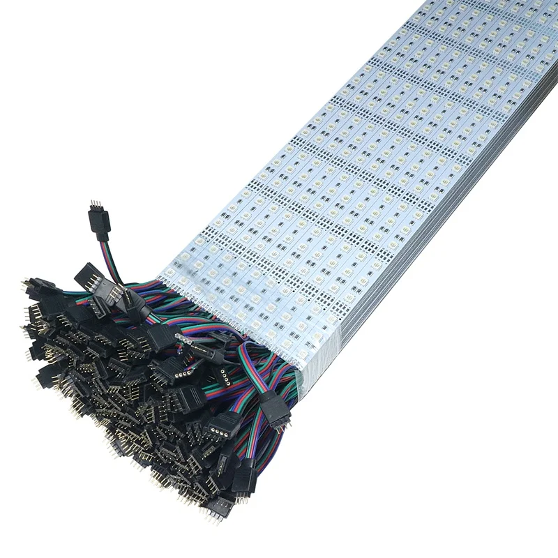SZYOUMY 100 шт. жесткой Жесткая светодиодная лента светильник 5050 RGB на 60 светодиодов