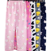 womens flannel pajama pants warm loose comfortable coral fleece home pants plush pants 2021 new