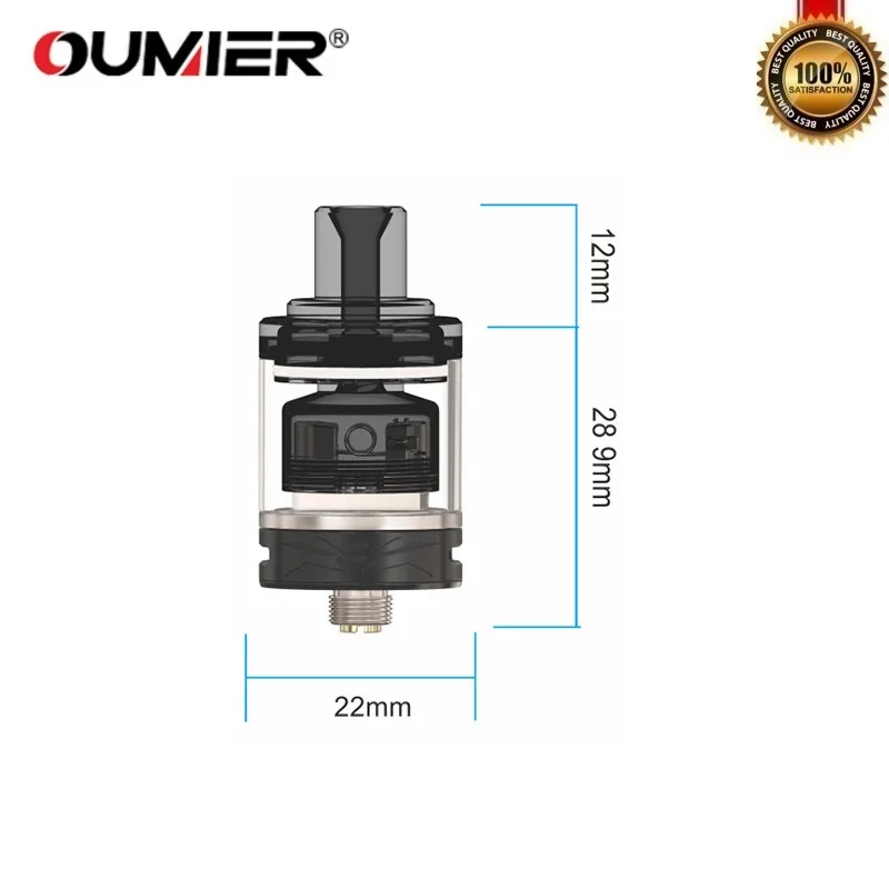 Оригинальный OUMIER WASP NANO MTL RTA бак 2 мл распылитель 22 мм с регулируемым двусторонним