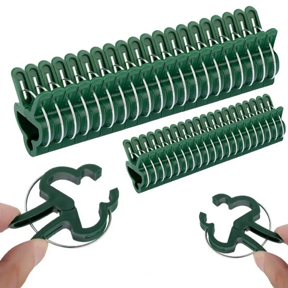 

10Pcs Plastic Clips Reusable Portable Lightweight Grafting Vegetable Clamps Stand Plastic Plant Clip Useful Fastener Bracket