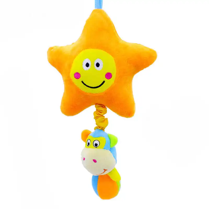 

cartoons print stuffed toys pull up the bell bells star moon toys soft toys doll bedding charms