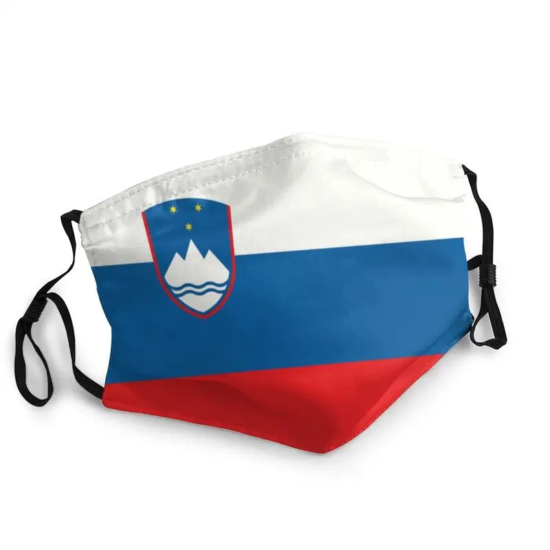 

Маска для лица унисекс с флагом Словении, Пылезащитная маска против смога, респиратор, маска для рта