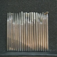 20pcs mixed dental lab tool 2 35mm shank tiny cut hp diamond burs kit denture or jewelry polishing micro carving tools