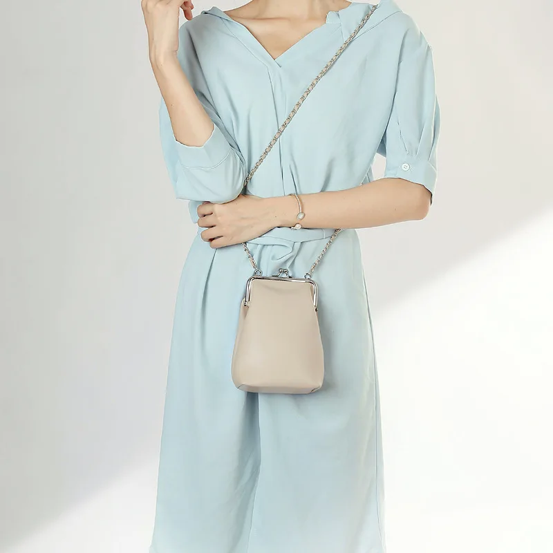 

Women's Bag 2021 New Fashion Korean Mobile Phone Bag Women's Chain Bags Clip Single Shoulder Messenger Bags