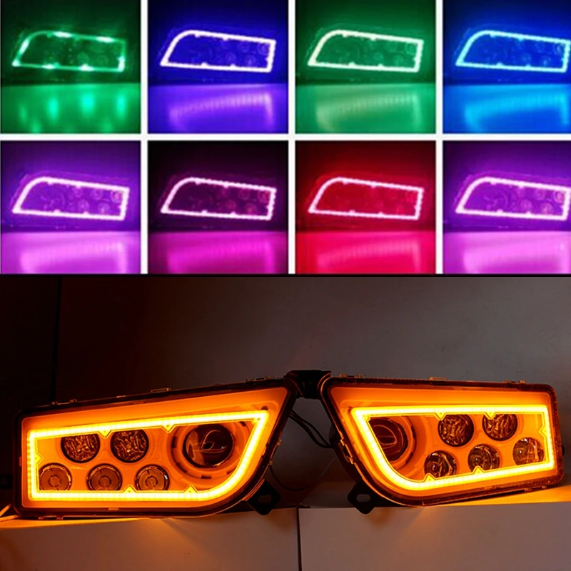 

16-18 POLARIS GENERAL 1000 -RGB LED HALO HEADLIGHTS 15-18 POLARIS RZR 900 & S