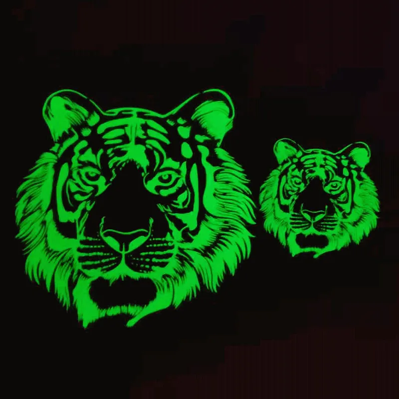 Светящиеся нашивки с тигром аксессуары для одежды Термотрансферная наклейка