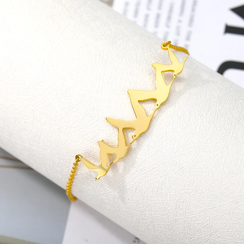 

Birds Family Peace Dove Bracelet For Women Men Bracelet Flying Birds Charm Bracelet Cute Swallow Bracelets Abstract Bracelets