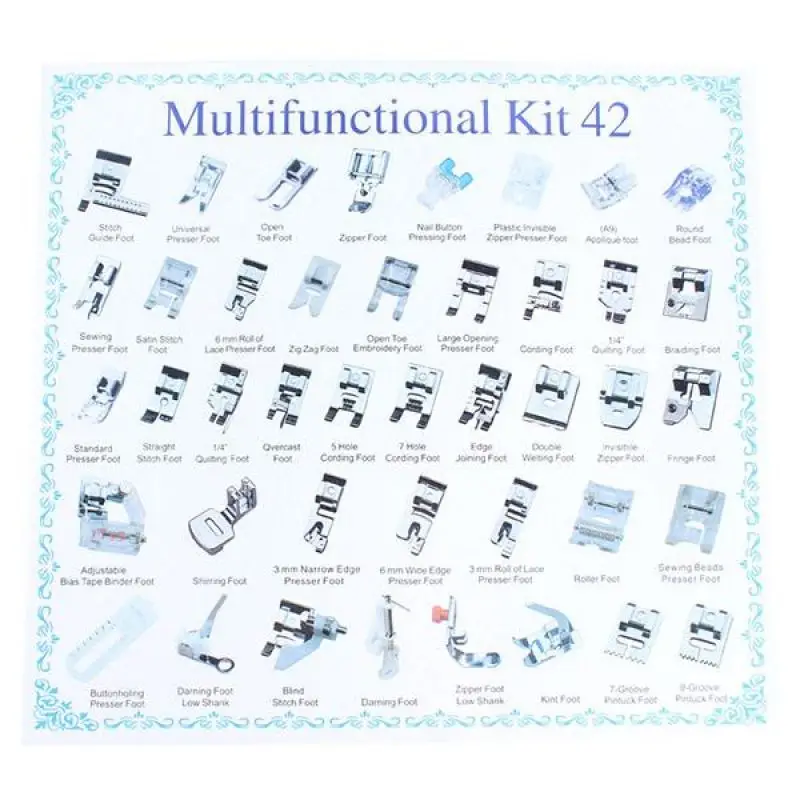 Прижимные лапки для швейных машин 30 пресс аксессуаров Brother Singer Janome канавки