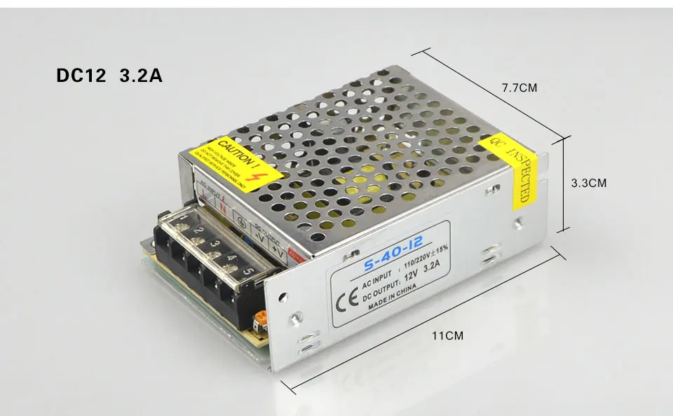 Питание DC 12V 1A 2A 3A 5A 10A 12A 15A 20A 30A 40A освещение Трансформатор 12 вольт для ступенчатого понижения Мощность для питания со светодиодной полосой адаптер