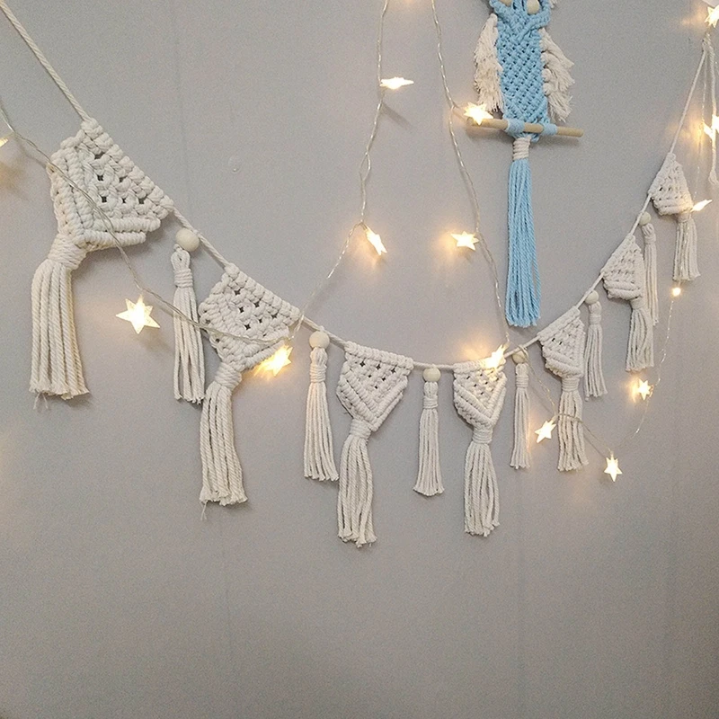 

Elegant Bohemian Macrame Bedroom Wall Hanging Pendant Art Wall Accents Decor T8ND