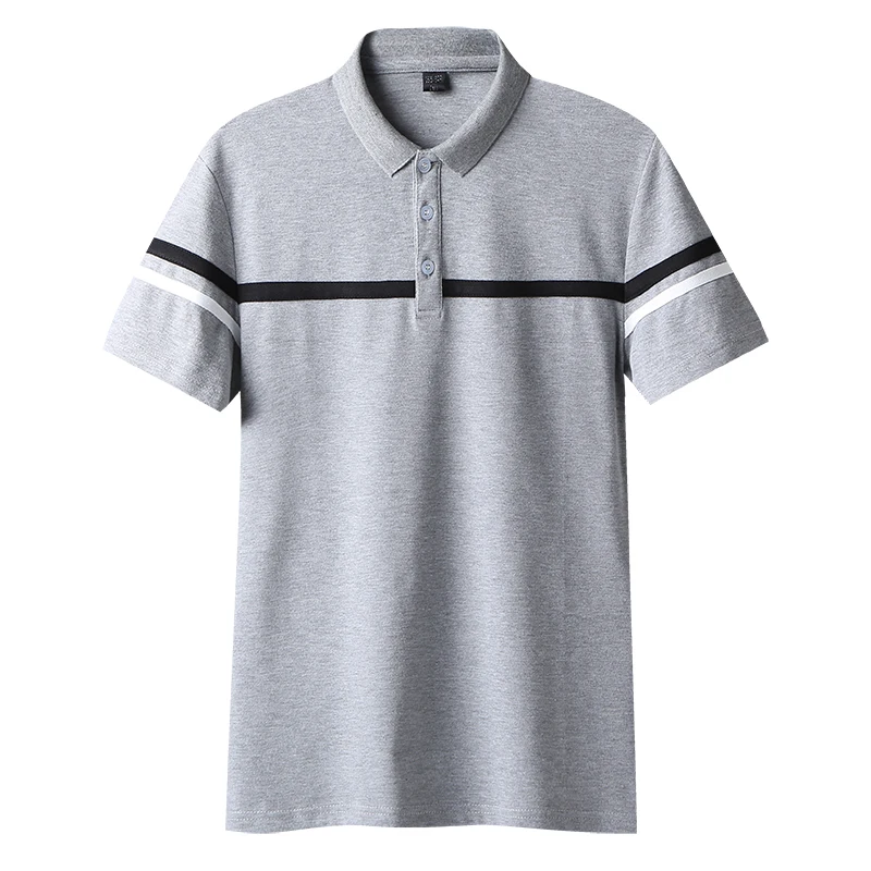 Рубашка поло мужская хлопковая модная рубашка с коротким рукавом в британском