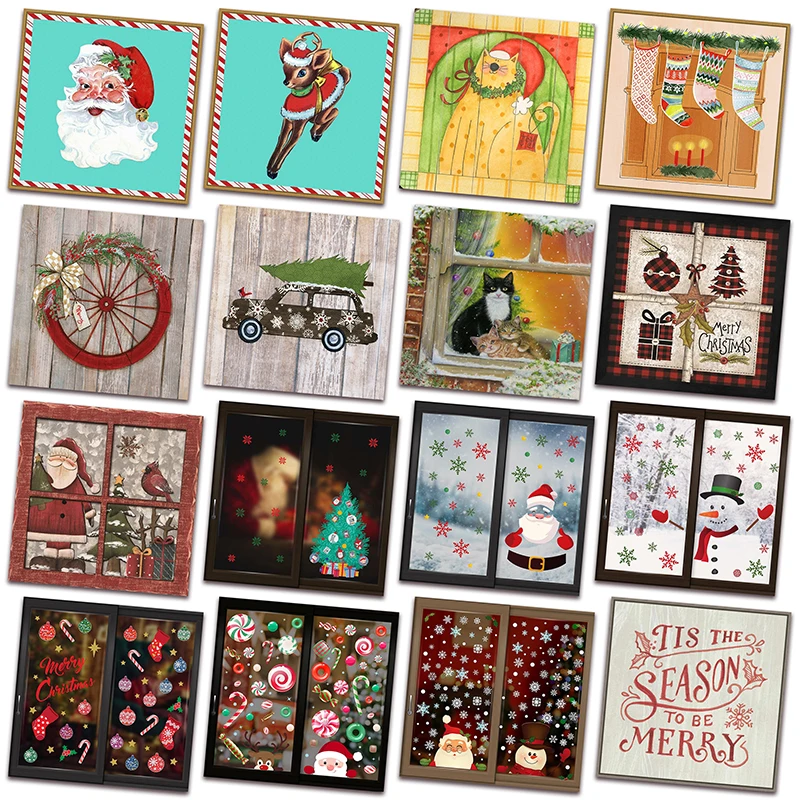 

New 5D Diamond embroidery mosaic Christmas Cartoon snowman DIY Full Diamond painting santa claus cross stitch Home decor 2835