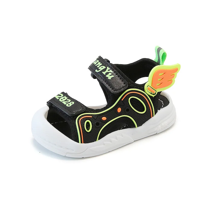 

2021 New Kids Sandals Boys Beach Sport Children Flats Breathable Anti-slippery Boys Closed Toe Slippers Sandalias Shoes