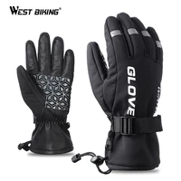 west biking winter cycling gloves touch screen thermal warm sports gloves full finger reflective camping fishing skiing gloves