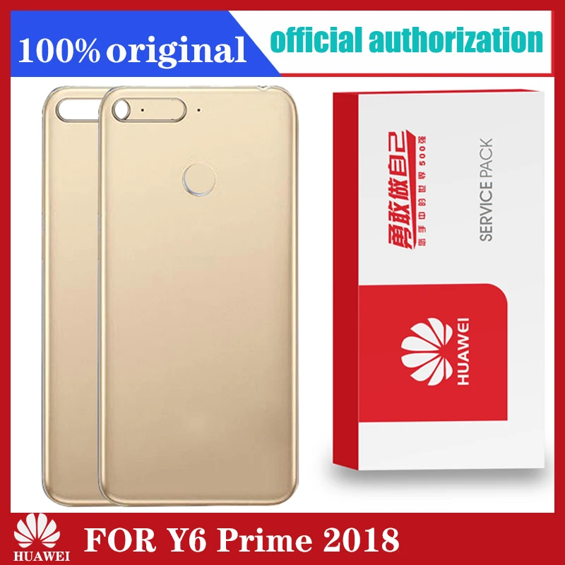 Оригинальный задний корпус для Huawei Honor Y6 prime 2018 задняя крышка аккумулятор стекло с