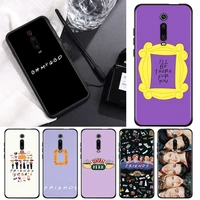 silicone black cover friends tv series for xiaomi redmi k40 k30i k30t k30s k20 10x go s2 y2 pro ultra phone case