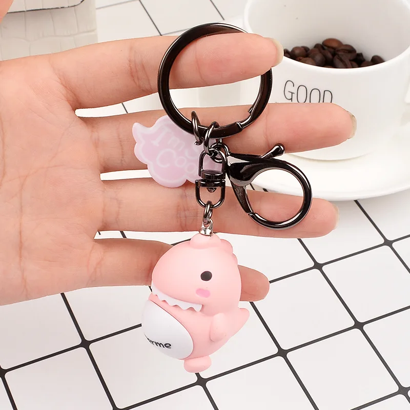 

Cartoon Dinosaur Action Figure Key Chains Cute Children Gift Backpack Accessories Keyrings Fashion Men's Gift Car Keychain2021