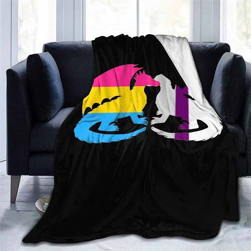 

Демисексуальная гордость драконы Навахо Камара зеленое покрывало 3D печать на шерпа супер удобное для дивана тонкое одеяло