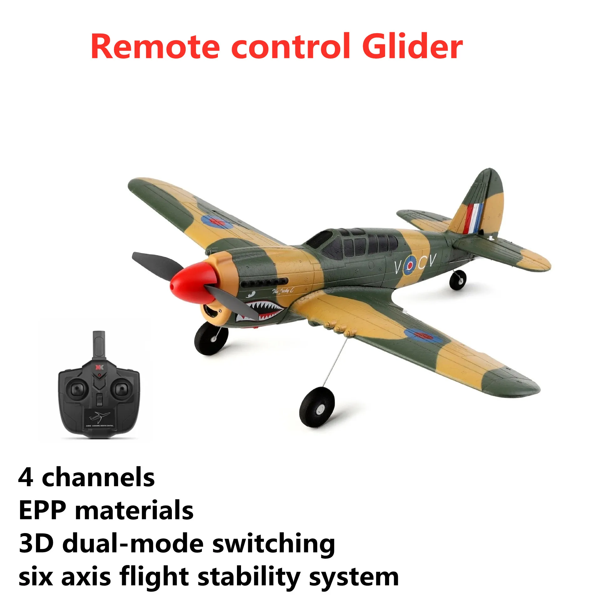 

2021 NEW Four-Channel RC Airplanes Six Axis Flight Stability System EPP Fixed Wing Electric Remote Control Glider