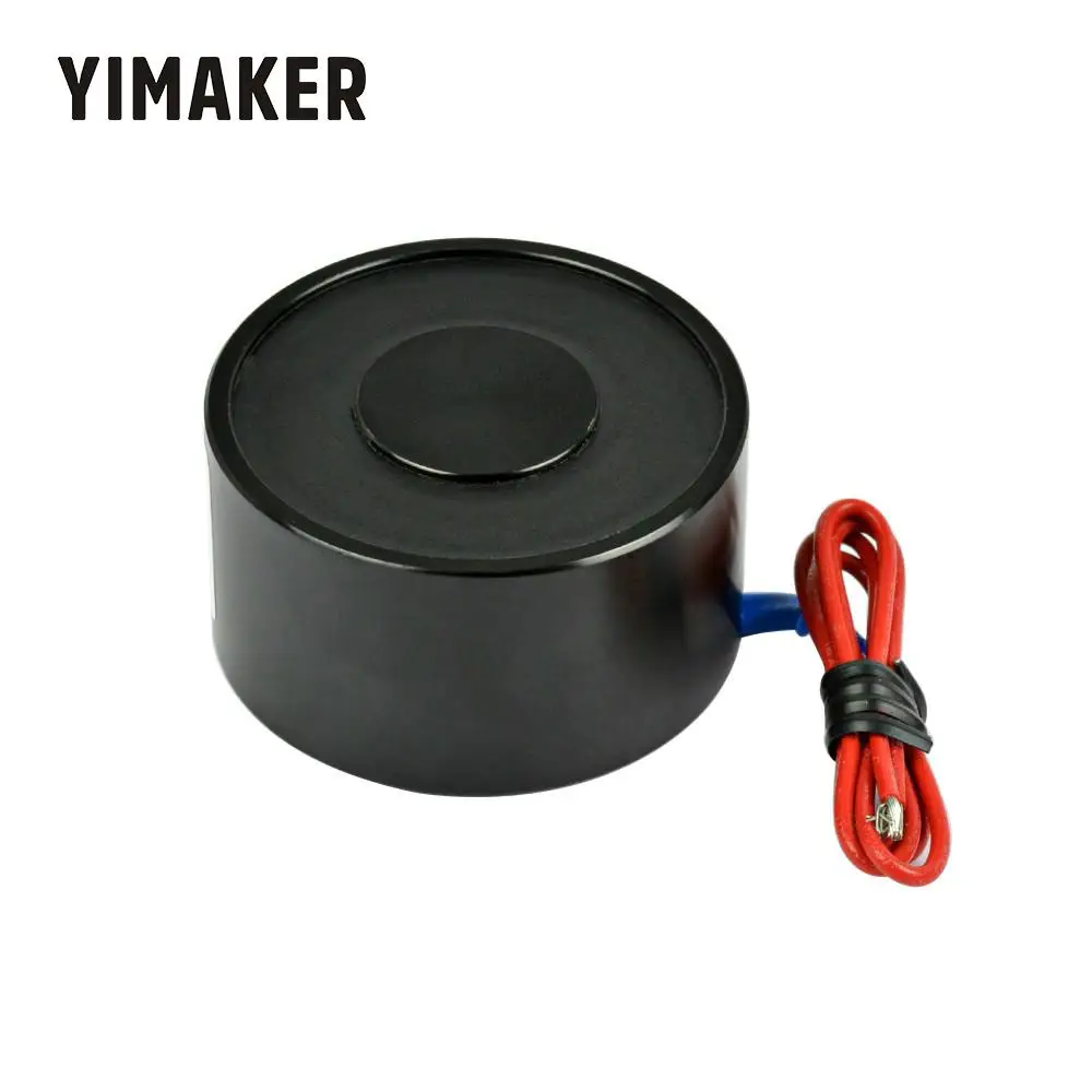 YIMAKER 50/27 всасывания 50 кг 500N Электромагнит Электромагнитный 12 V/24 V маленький Электрический магнит 50*27 мм Электромагнит