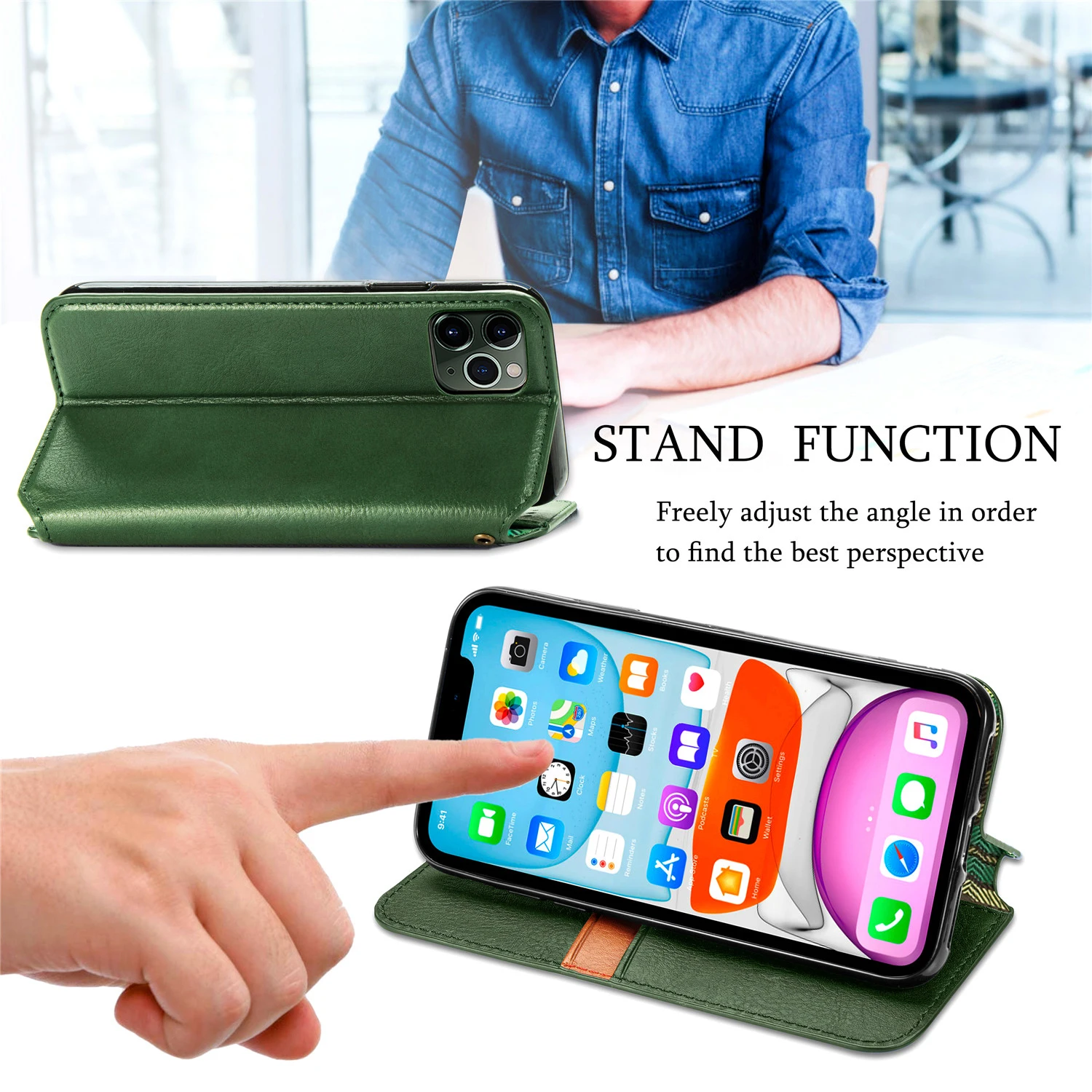 

Flip Leather Wallet Phone Case For Iphone 11 Pro Max Funda Card Slots Phone Bag Cover For iPhone 7 6S 8 X Xr XS Max Magnet Coque