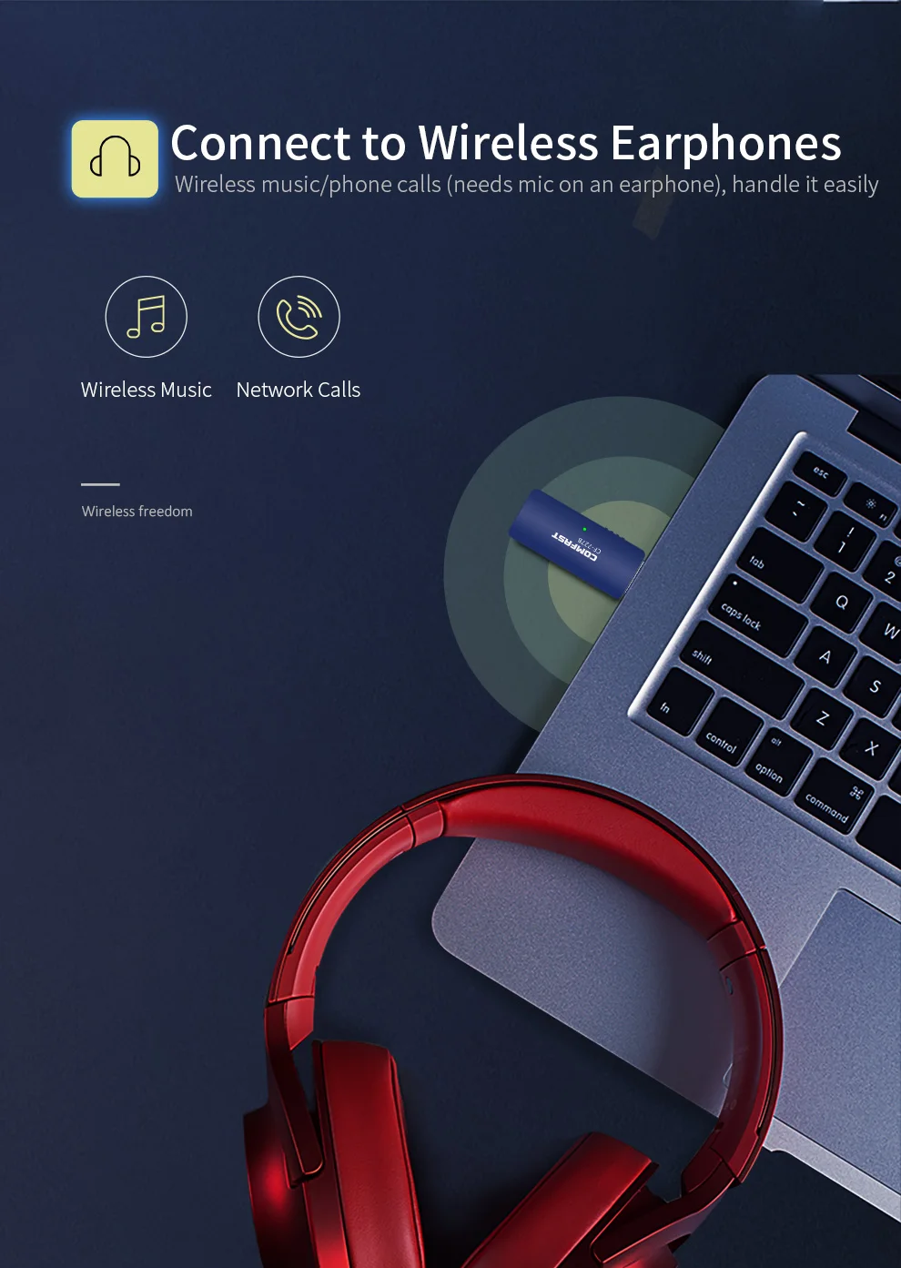 Беспроводной Wi Fi адаптер Comfast 1300 Мбит/с Bluetooth 4 2 USB 802.11ac/b/g/n сетевая карта 4G и 5 8G
