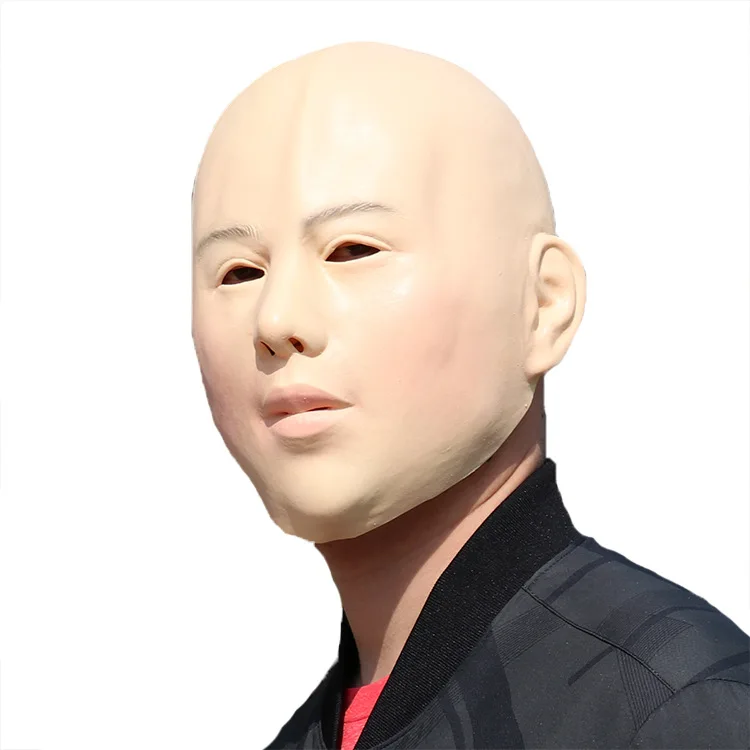 Bald Beauty Mask Halloween DIY Fancy Dress Costume Masquerade Party Prop Full Face Man Women Latex | Тематическая одежда и