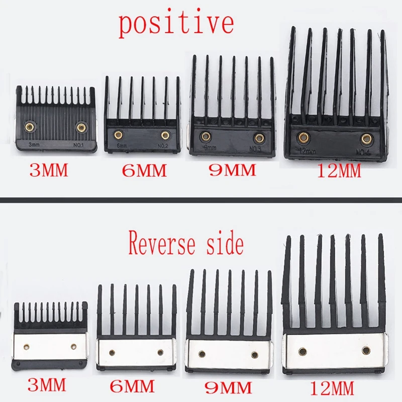 

4Pcs Guide Comb Universal Cut Clipper Limit Comb Guide Attachment Size Barber Replacement