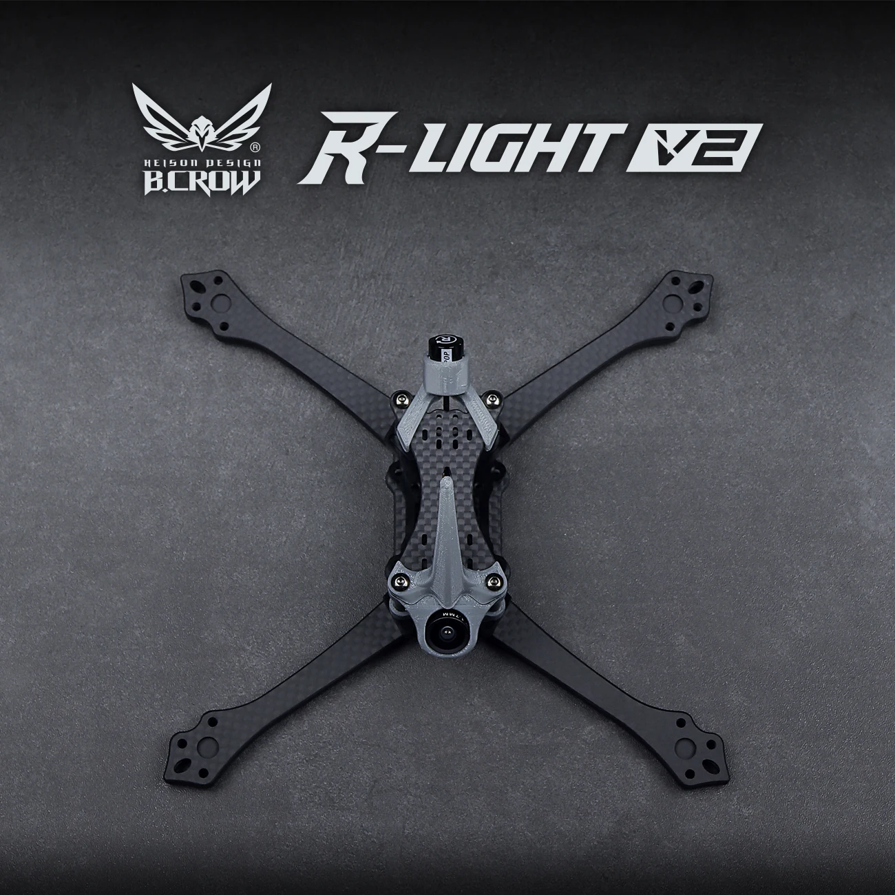 

BCROW R-LIGHT V2 T700 Carbon Fiber 5inch FPV Frame with 20mm FC Hole for RC Drone FPV Racing Freestyle Long Range