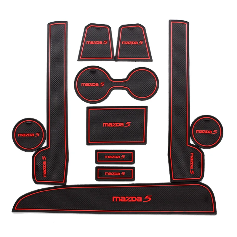 11 шт./компл. автомобильные аксессуары слот для ворот коврик резиновая