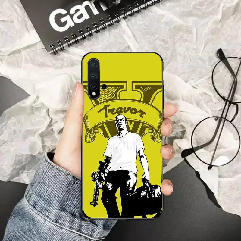 PENGHUWAN Горячая Grand Theft Auto GTA 5 мягкий чехол для задней панели мобильного телефона Huawei