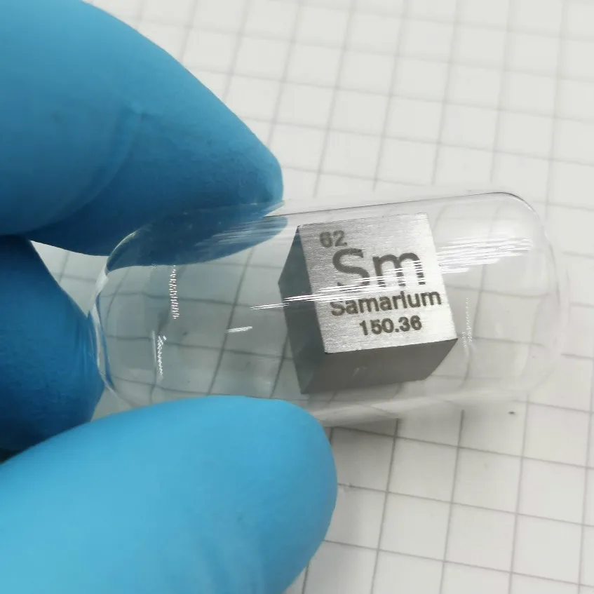 

Samarium Metal 10mm Density Cube 99.9% Pure for Element Collection