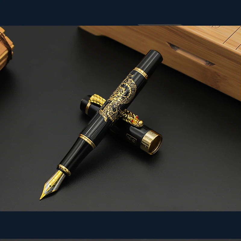 Винтажная Авторучка Jinhao Dragon 0 5 мм перьевая ручка высокого качества роскошные
