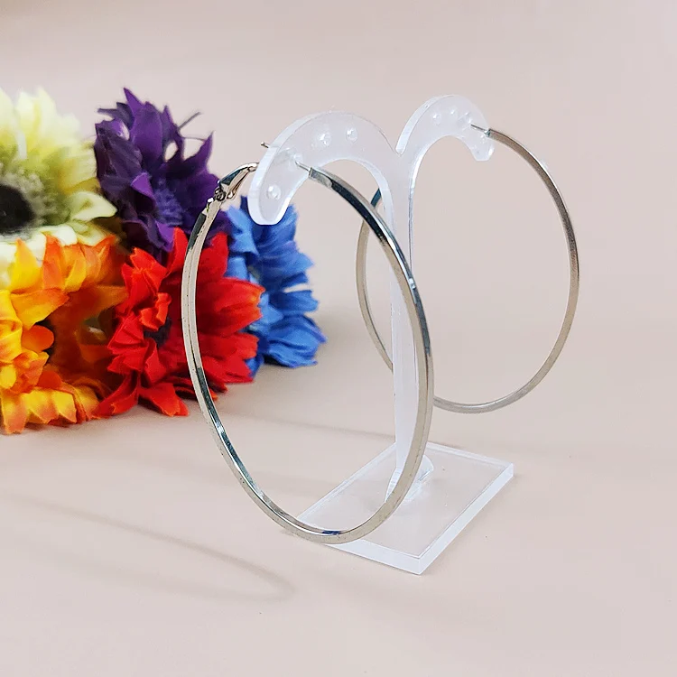 Новые европейские серьги хорошего качества большого размера овальные