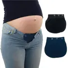 Пояс для беременных эластичный удлинитель мягкого ремня для брюк Пряжка на пуговицах для беременных регулируемый
