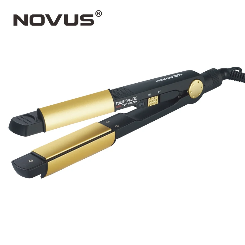 Профессиональный Выпрямитель для волос NOVUS 2 в 1 плойка керамические щипцы